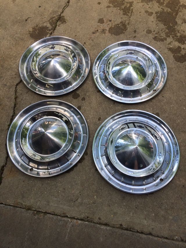 4-Original , Stock 55 Chevy HubCaps