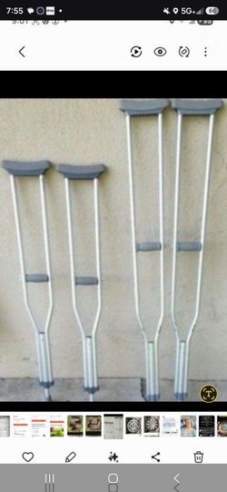 Crutches,, 5'2" - 6'4",  $20 each