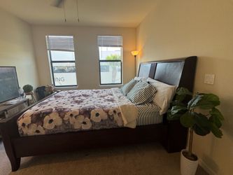 Queen Size Bed + Mattress (FREE- Moving away far, can’t take along)