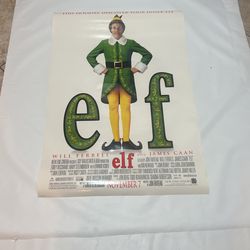 Rare Original Elf Movie Poster From 2003