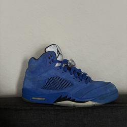 Blue Jordan 5s Size 10