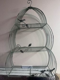 Three-tier wall shelf