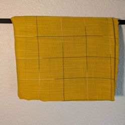 mustard yellow plaid fabric Brand New 🆕