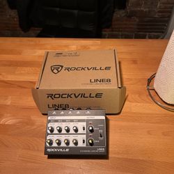 Rockville LINE8 – 8-Channel Line/Mic Mixer (with Box)