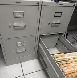 HON 2-Drawer Metal Filing Cabinet