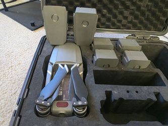 Dji mavic 2 pro with extra batteries case and crystal sky monitor