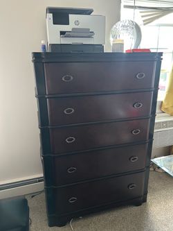 Moving Sale – King Solid Wood & Leather Bedroom Set + Mattress, Curio Cabinet & More – $4,000 OBO