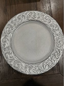 50 silver charger plates