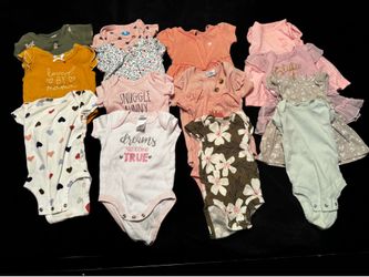 58 pieces of 3 month baby girl clothes