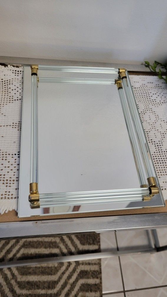Vintage Vanity Mirror Tray 