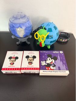 Disney Park Light Up Sippers and Mickey + Minnie Ornaments
