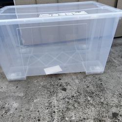 Set Of 2 IKEA Samla Bins With Lids