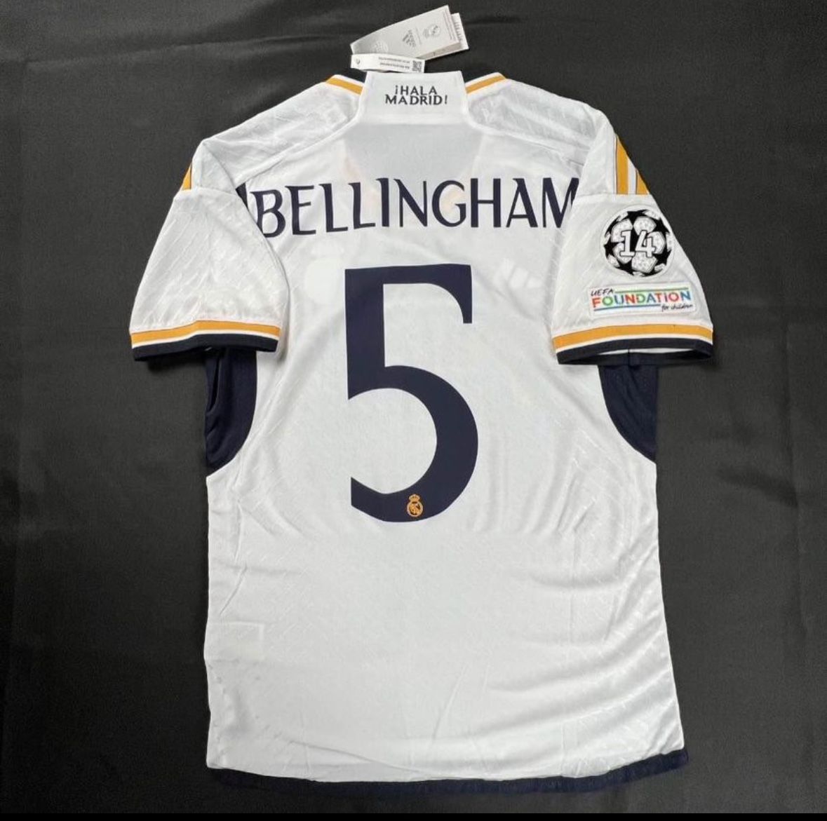 Real Madrid 23/24 Bellingham Player Version Jersey Size Large 