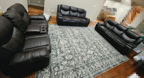 Leather Sofa set - Good condition