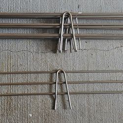 (2) NSF Chrome HSS Wire Shelf Back Ledges for 48" Wide Shelves