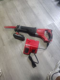 Milwaukee M18 SAWZALL Reciprocating Saw with Battery and Charger