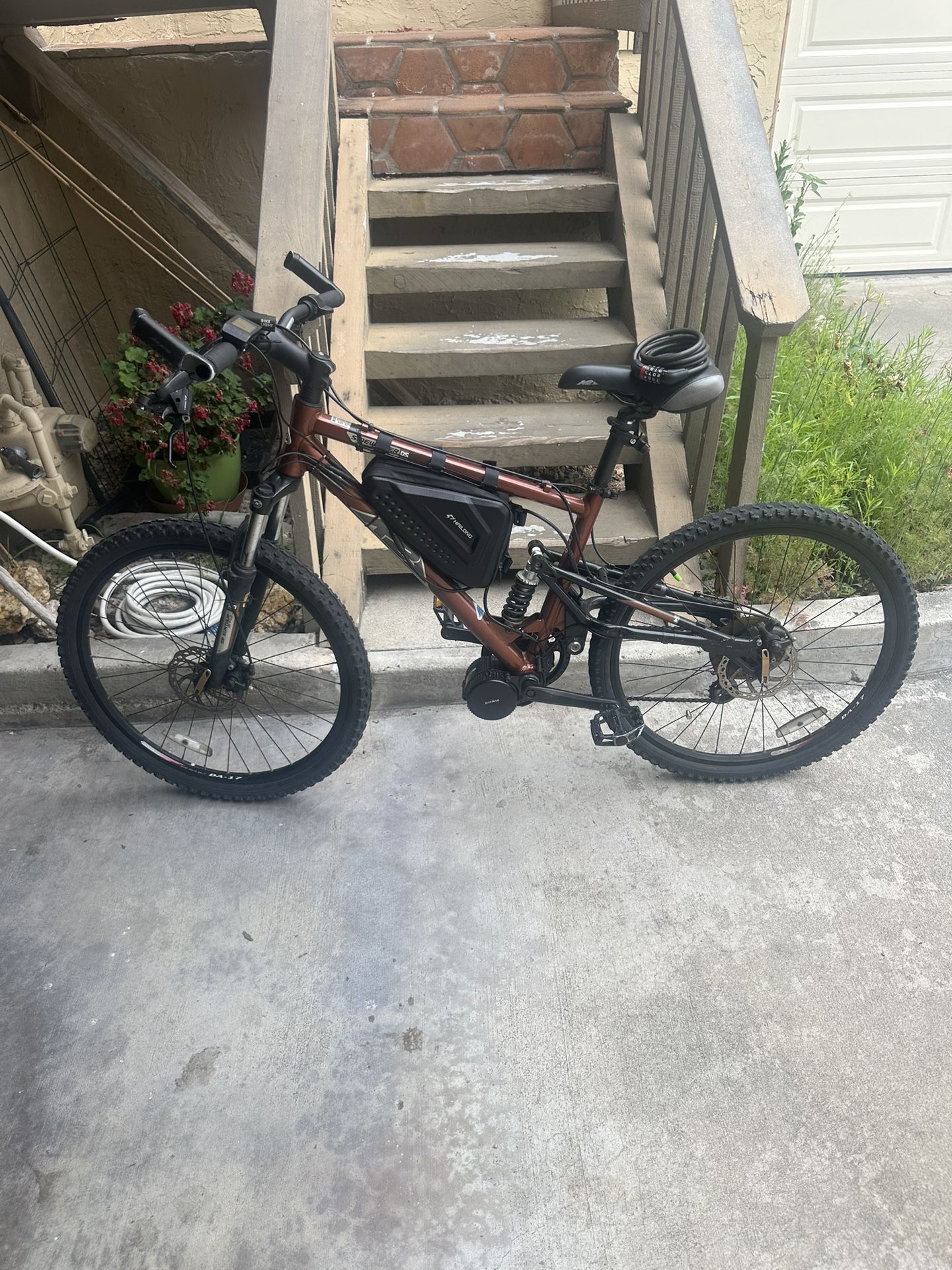 Converted Mountain E Bike With BAFANG Motor