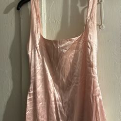 Pink Satin Dress