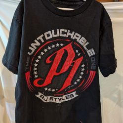 AJ Styles T-Shirt "The Untouchable" Phenomenal One WWE Authentic Size Small