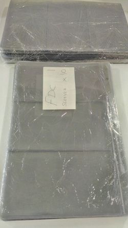3 pocket plastic sleeves for FDC / COVERS /ENVELOPES / POST CARD / PHOTOS