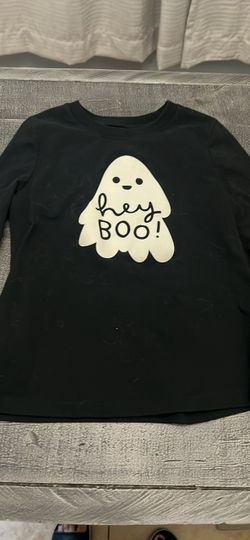 Kids Halloween Ghost Long Sleeve Shirt