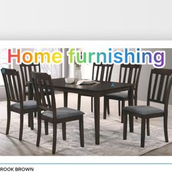 Furniture Table With Six Chair