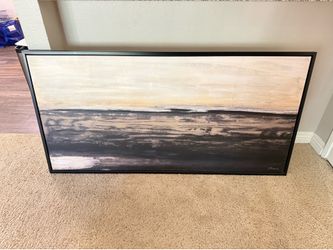 Large 60” x 30” Framed Abstract Wall Art – Modern Canvas – $80 OBO