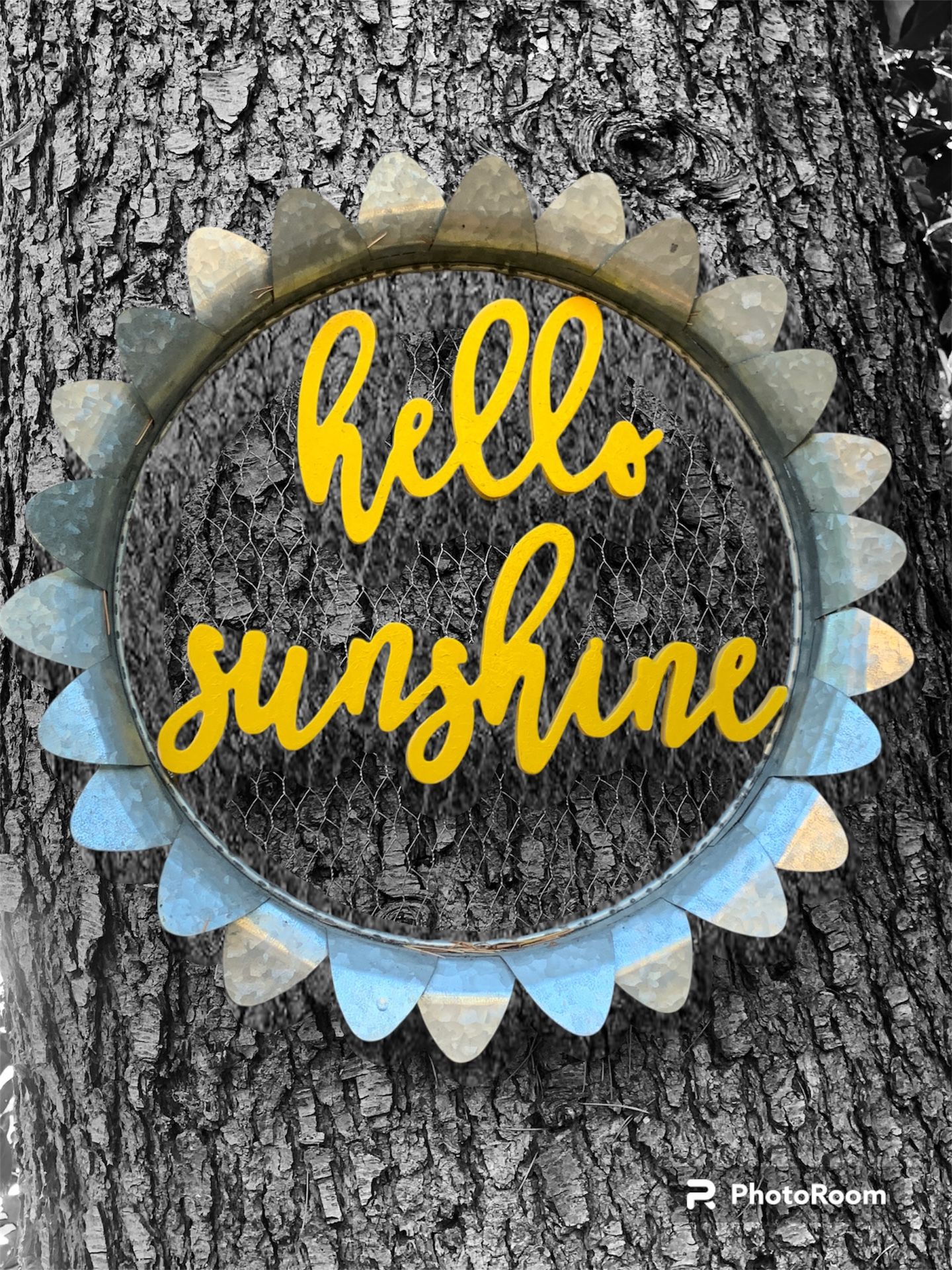 ‘hello sunshine’ indoor/outdoor decor