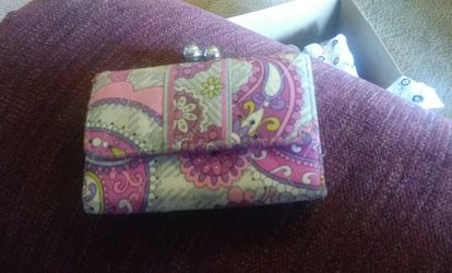 Vera bradley purae and matching wallet