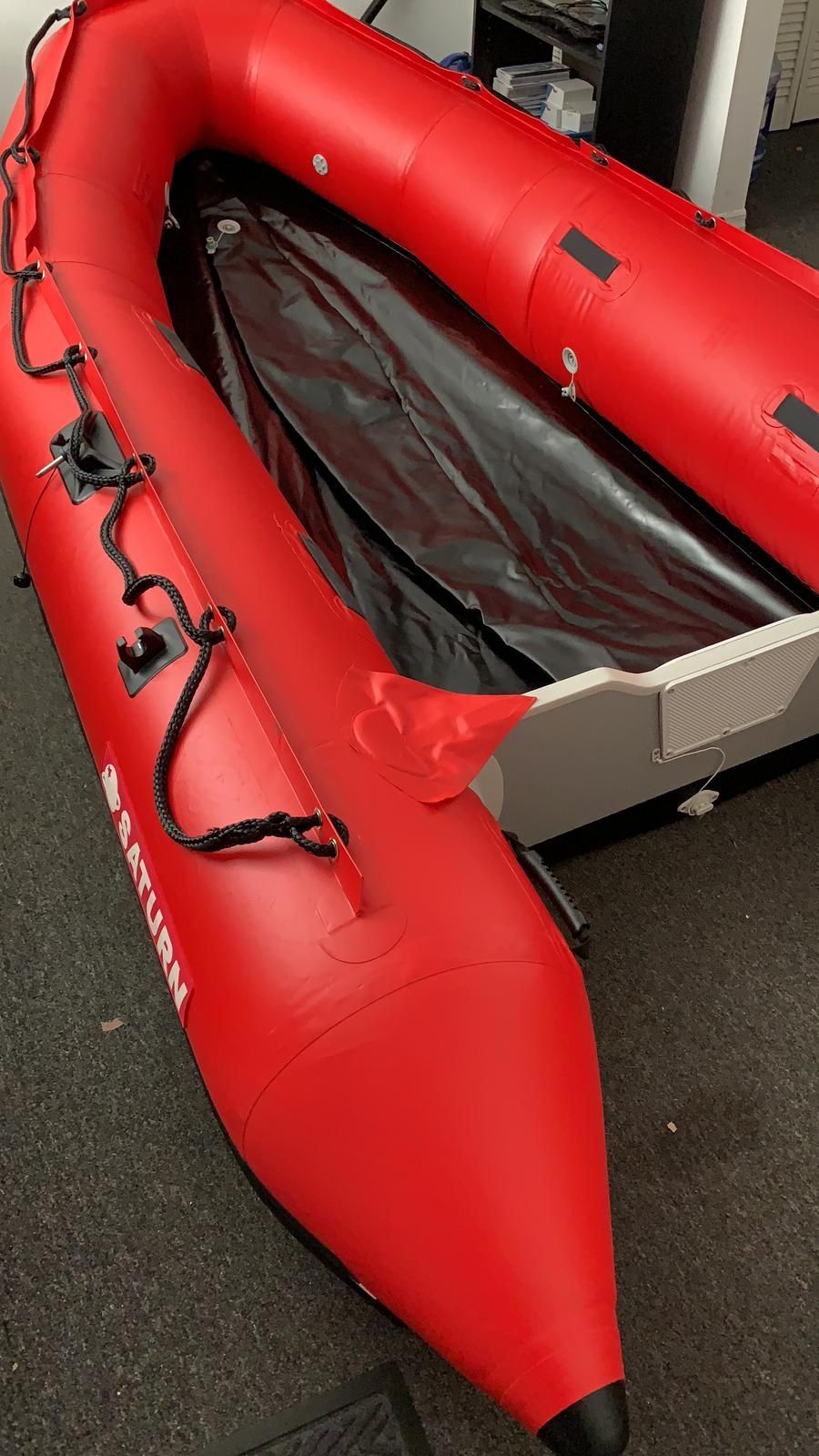 Saturn inflatable boat SD365 12’ red (just tubes)