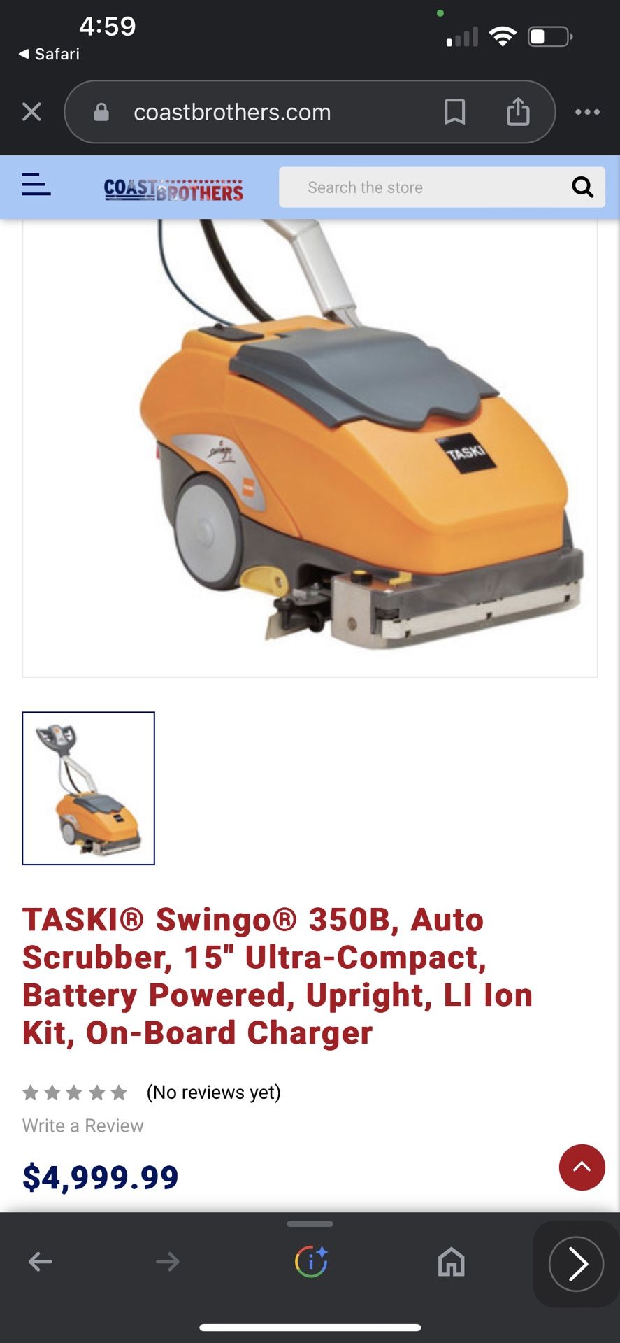taski floor scrubber