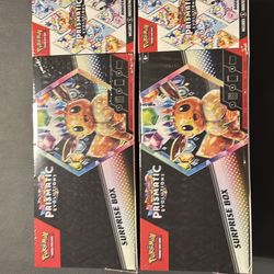 Pokemon Prismatic Evolutions Surprise Box and Booster Bundle X 2