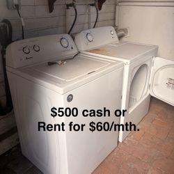 Washer/Dryer combo $ 500 Or RENT $60/month