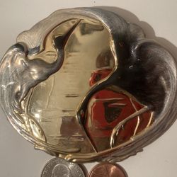 Vintage Metal Brass Belt Buckle Charm ant, Beverly Hills