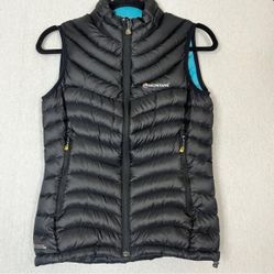 Montane FEM Featherlite Quilted Duck Down Vest Sz 6