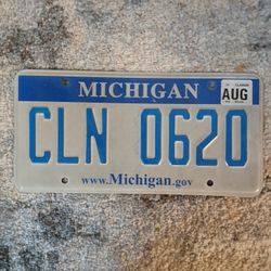 Michigan license plate