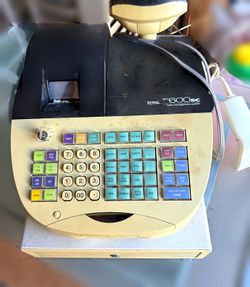 Royal Alpha 600SC Cash Register + Barcode Scanner (AS-IS, Untested)