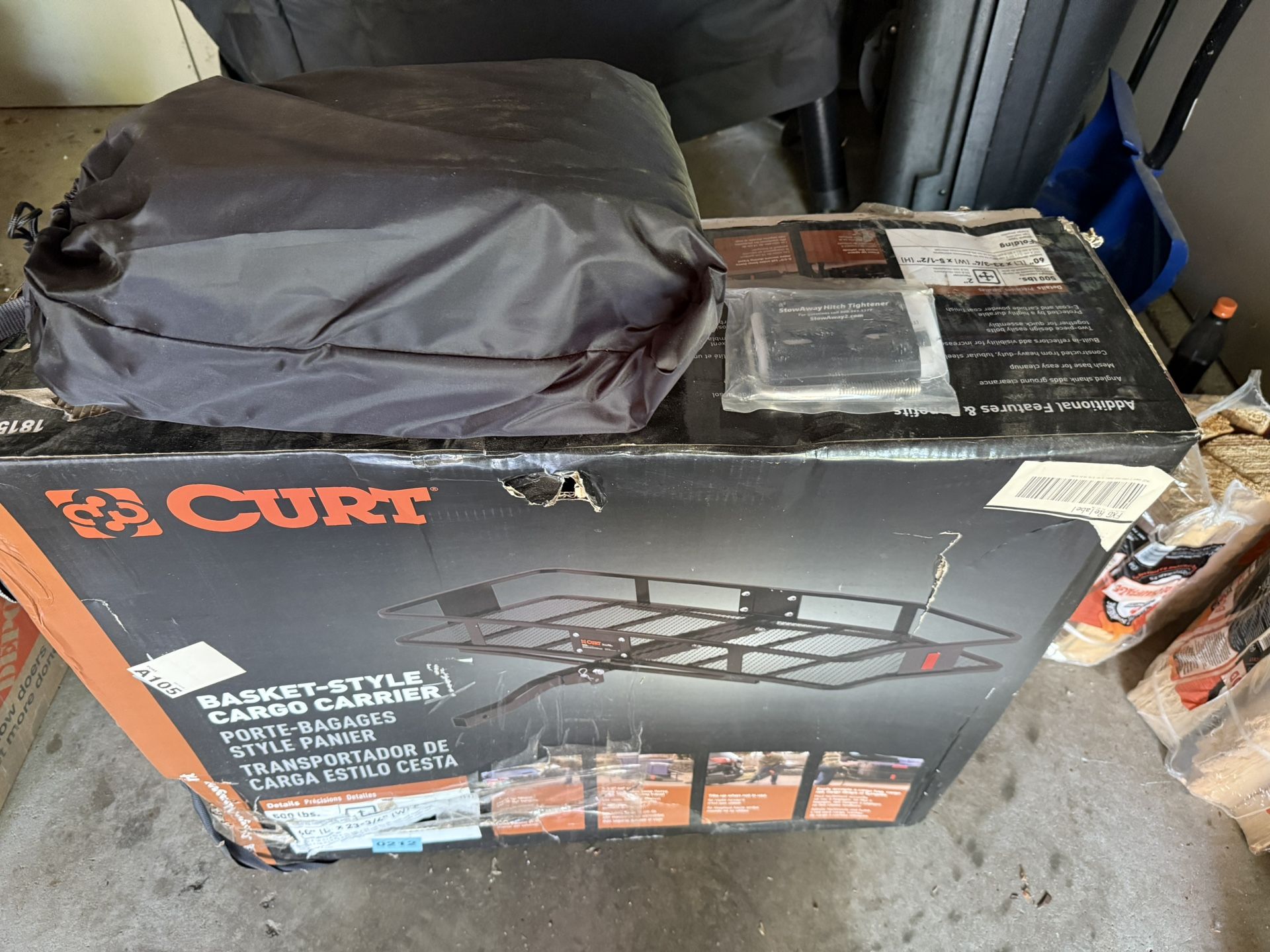 Basket Style Hitch Cargo Carrier With Bag