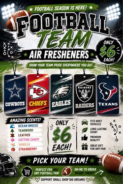 Custom NFL air fresheners
