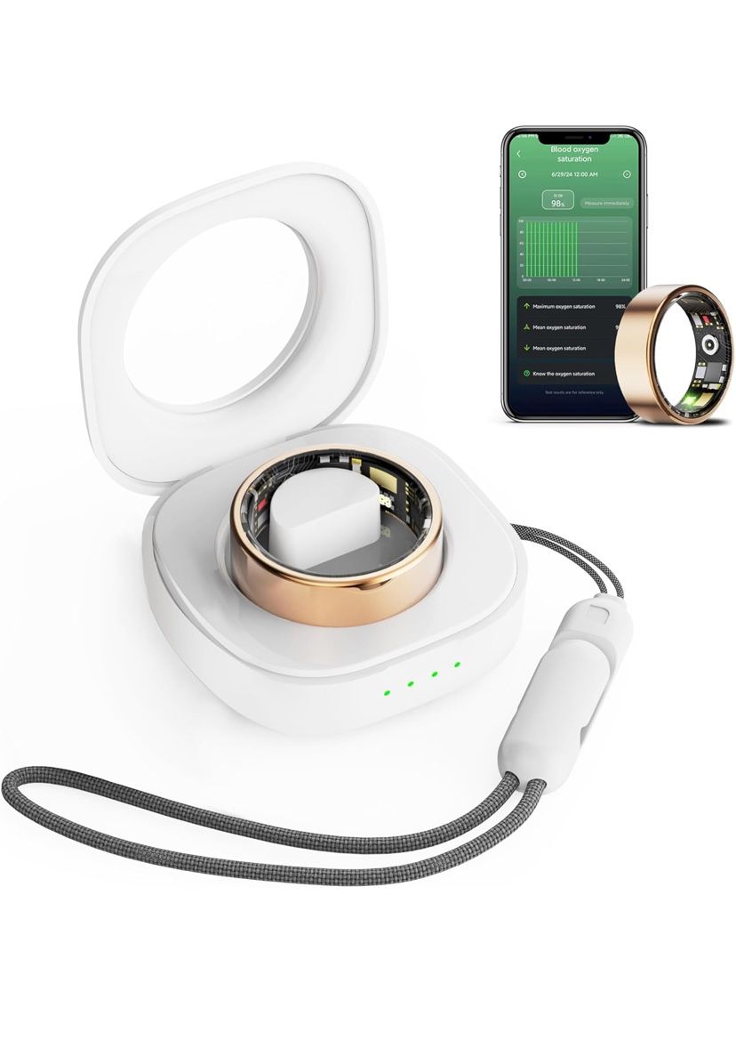 Smart Ring Health Tracker ( Gold Color ) - Size Large - Brand New