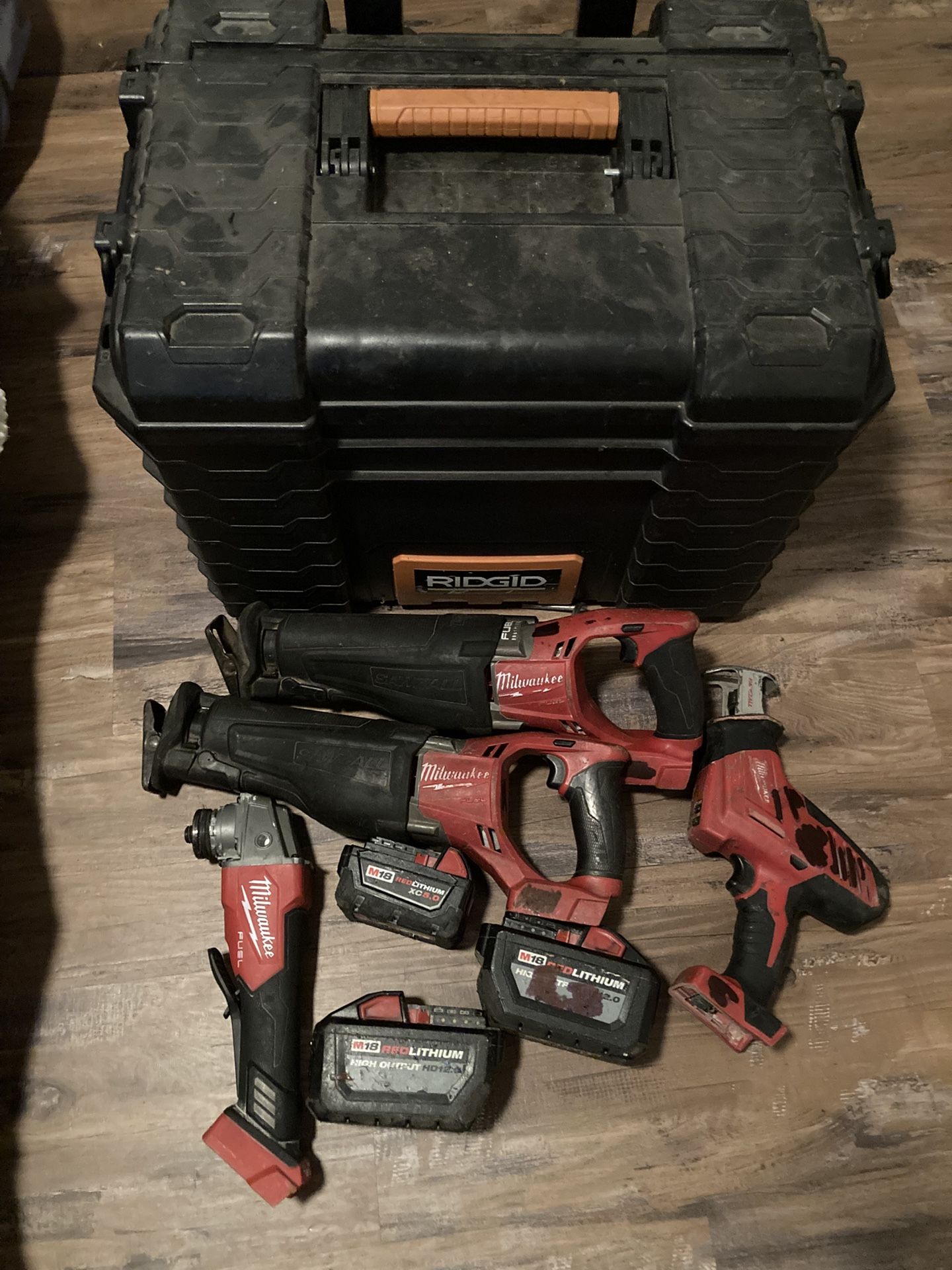 Milwaukee M18 Tools And Rolling Tool Box