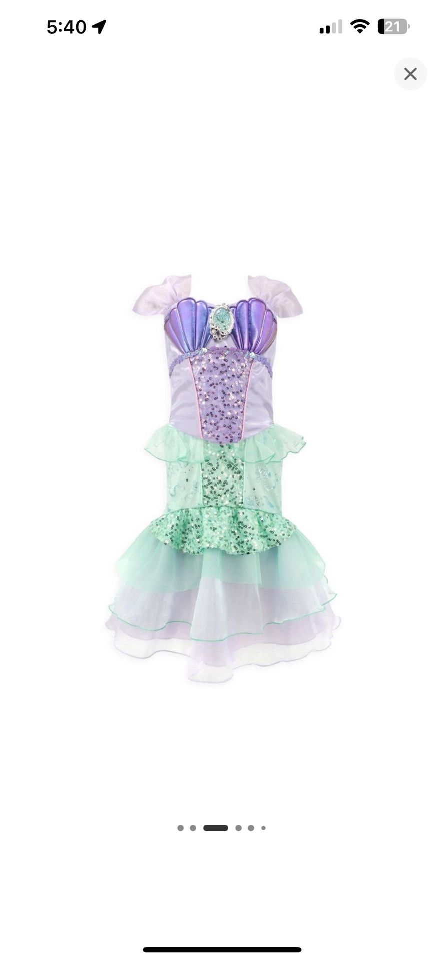 Disney The Little Mermaid Costume