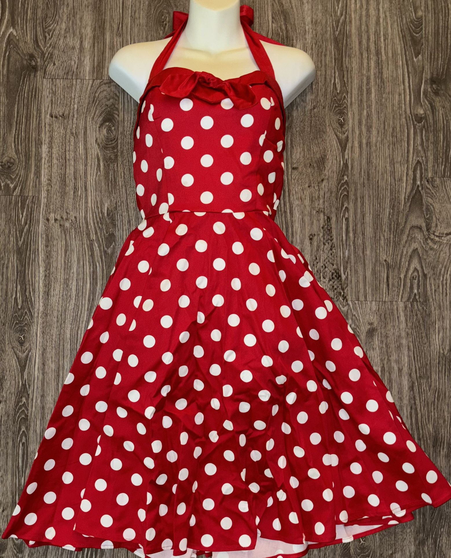 Sidecca 1950s Vintage Style Pinup Polka Dot Dress