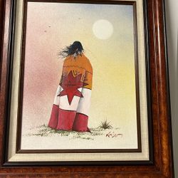 Kaiser Native American Oil Painting 