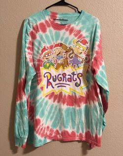 Rugrats Women’s 1X Tie Dye Top 90s Core 2000s Holiday 