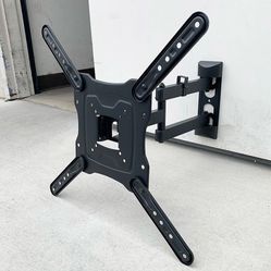 (New in box) $19 Full Motion TV Wall Mount Bracket 17-55 Inch TVs, Dual Arms Tilt Swivel Articulating Max 66Lbs