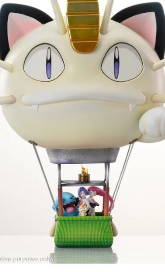 Pokemon Poke House Rare Collectable Meowth Hot Air Balloon