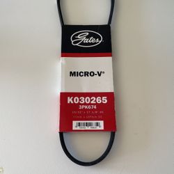 Micro V K030265 3PK674 Belt