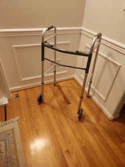 2 Wheel Walker  W/ Gliders Holds 300 Lbs