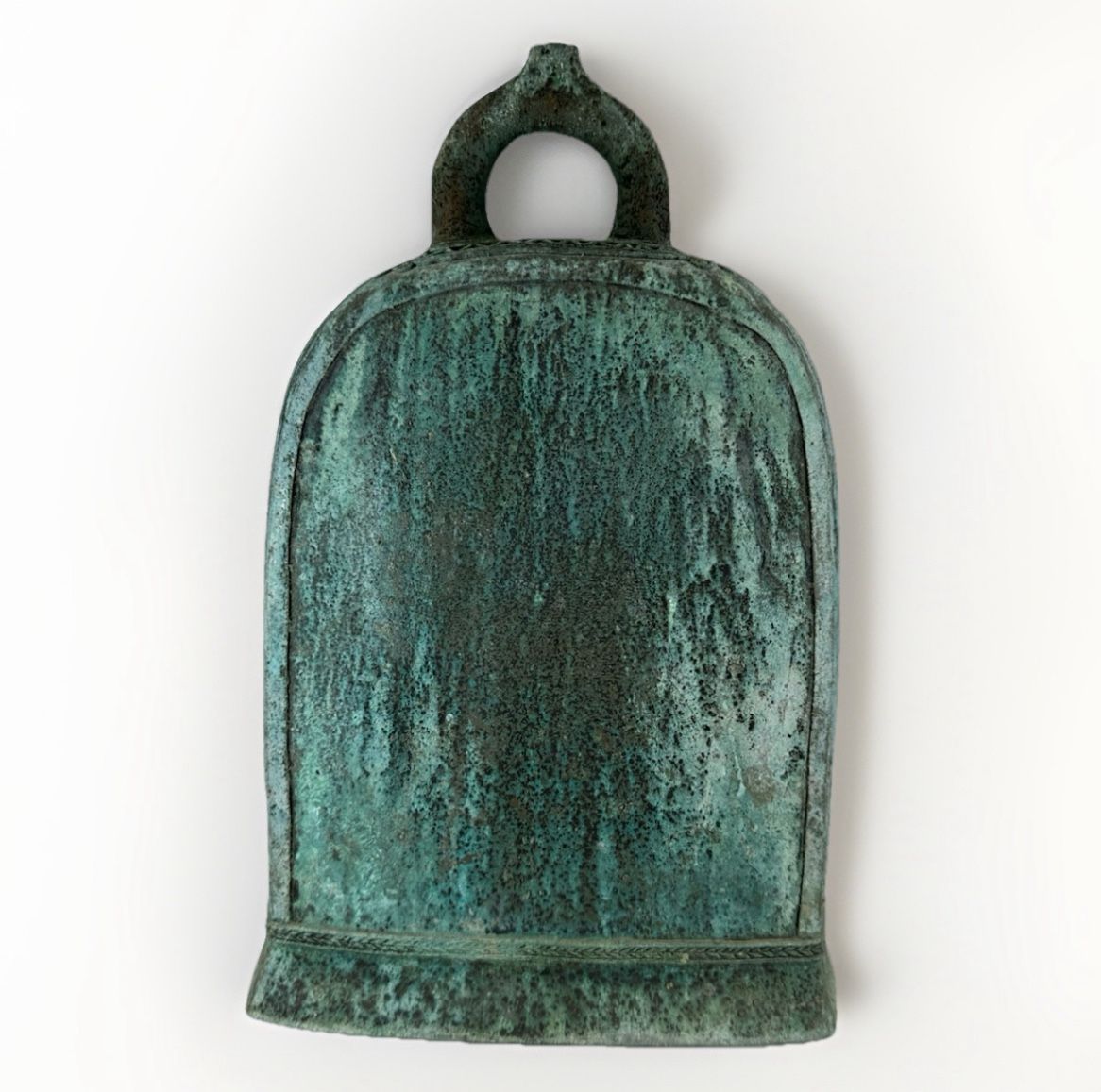 Antique 2000 Year Old Vietnamese Dong Son Bronze Bell Great Patina And Sound